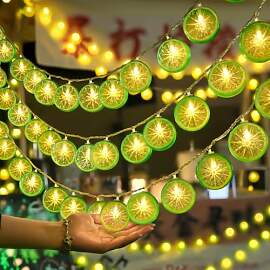 Zitronen Lichterkette,1.5M10LED Limetten