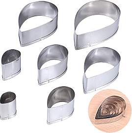 Ziyero 7 Stück/Set Ausstechform Tropfen DIY