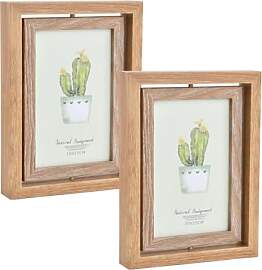 Ziyonix 2 Stück Bilderrahmen 360° Drehbarer