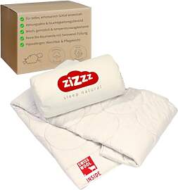 zizzz 4 Jahreszeiten Bio Bettdecke 200x220 cm -