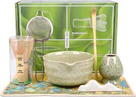 ZJKUBOIS Matcha Tea Set,Matcha Besen Set 7