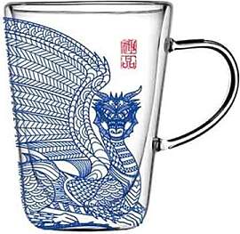 ZKALQECNF Milch Doppelwandiger Glaskaffeebecher