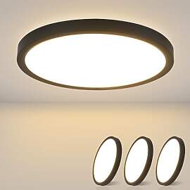 ZMH Deckenlampe LED Deckenleuchte Flach - 3ER