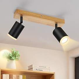 ZMH Deckenstrahler Schwarz Deckenspots 2 Flammig - 