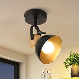 ZMH Deckenstrahler Vintage Schwarz Deckenlampe: 1