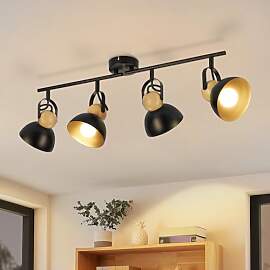 ZMH Deckenstrahler Vintage Schwarz Deckenlampe: 4