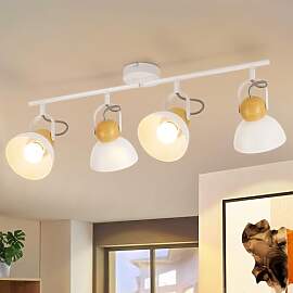 ZMH Deckenstrahler Vintage Weiß Deckenlampe: 4