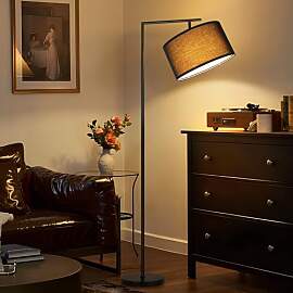 ZMH Stehlampe Wohnzimmer Stehleuchte Stoff -