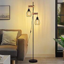 ZMH Stehlampe Wohnzimmer Vintage Stehleuchte