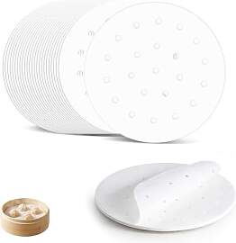 ZMZaoan 100 Stück Dim Sum Papier Ø 23 cm als