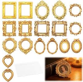 ZOCONE 18 Stück Mini Bilderrahmen Vintage Gold