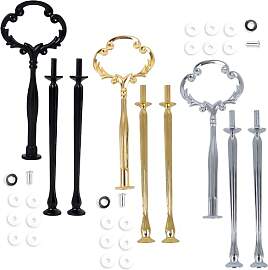 ZocRjvN 3teiliges Etageren Stangen Set, Set mit