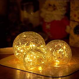 Zodight LED Glaskugel Lichterketten,