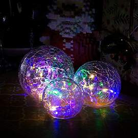 Zodight LED Glaskugel Lichterketten,