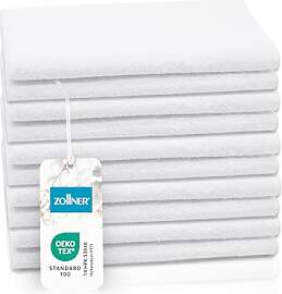 ZOLLNER 10er Set Gästehandtücher - kleine und