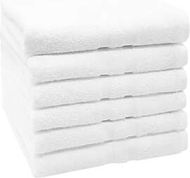 ZOLLNER 6er Set Handtücher in 50x100 cm -