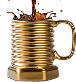 ZONSUSE Lustiger Bolzen Kaffeebecher, 3D Schrauben 