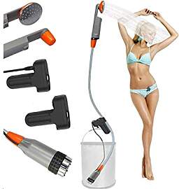 Zooma Campingdusche mit Pumpe, Camping Dusche