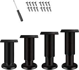 Zorplex Möbelfüße Verstellbar 8-12cm, 4 Stück