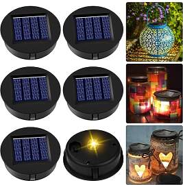 ZOYDP Solarleuchten Ersatzteile 8cm, 6 Stück