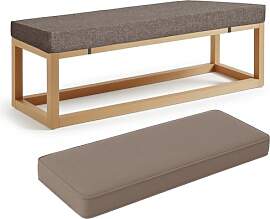 ZSWXF 5cm Dicke Sitzkissen Outdoor Leinenstoff