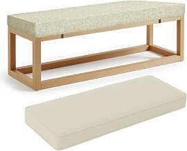 ZSWXF 5cm Dicke Sitzkissen Outdoor Leinenstoff