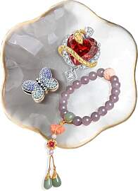 ZSYSD Keramik Schmuckschale Schmuckteller