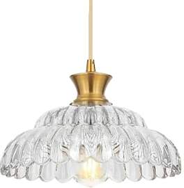 ZTTECH Vintage Glas Pendelleuchte 30cm
