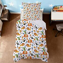 ZTYROLJ Tiere Bettwäsche Set 135x200 für Kinder