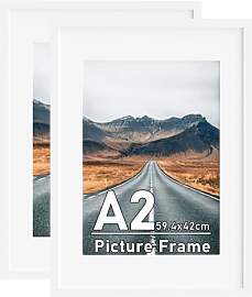 Zueyunstoo A2-Bilderrahmen mit A3-Passepartout,