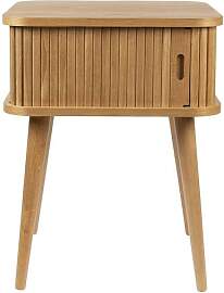 Zuiver Beistelltisch aus Holz beige, 1 Rolltür,
