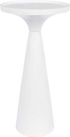 Zuiver Beistelltisch aus weissem Aluminium, rund,