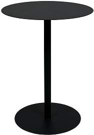 Zuiver Bistrotisch aus schwarzem Stahl, rund, 2