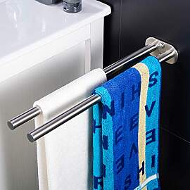 ZUNTO Handtuchhalter Zweiarmig Handtuchstange Bad