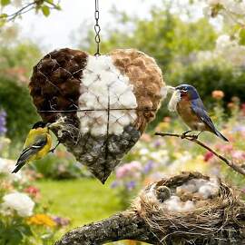 Zupfherz für Vögel, Handgefertigtes Herzförmige 