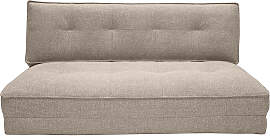 Zweisitzer-Relaxsessel aus taupefarbenem Stoff