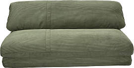 Zweisitzer-Schlafsofa aus khakifarbenem