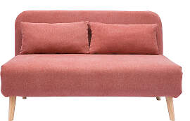 Zweisitzer-Schlafsofa aus terrakotta-farbenem