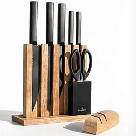 ZWIEGER Messerblock mit Messer 8-teiliges Set –