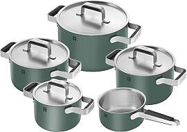 ZWILLING PURE Kochtopfset, 5-tlg, 18/10 Edelstahl, 