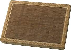 ZWILLING Schneidbrett aus massiven Bambus-Holz mit 