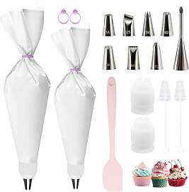 ZYNERY Profi Spritzbeutel mit Tüllen Set, 16
