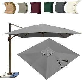 ZYXQQJ 3x4m Rechteckig Sonnenschirm Ersatzbezug