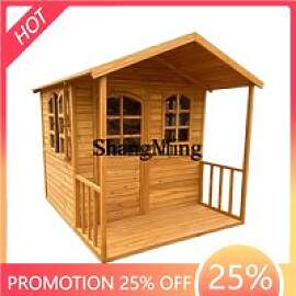 ZYY Premium Hochwertiges Outdoor-Holzspielhaus aus 