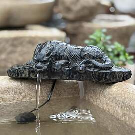 ZYZSY Garten-Drachen-Statue, Wasserspeier Gargoyle 